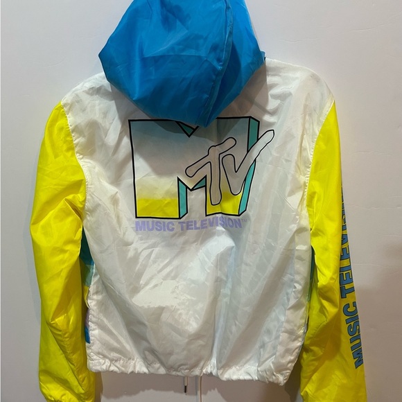 MTV Colorful Windbreaker Jacket S - Picture 2 of 4
